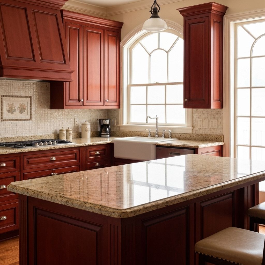 Traditsiooniline köök beeži graniidiga